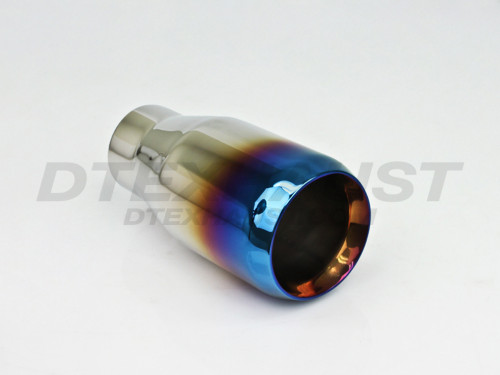 Stainless Steel 3.5" Double Wall Straight w/ Blue Flame 2.25" In 3.5" Out