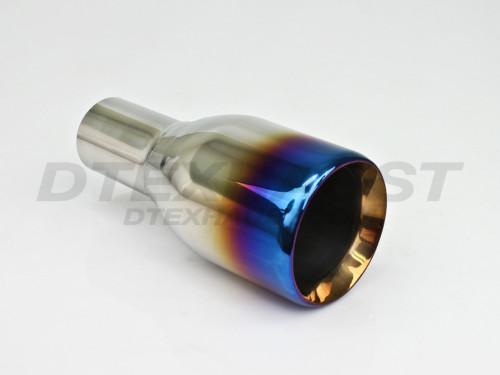 Blue Flame 3.5" Double Wall Straight Exhaust Tip 2.25" In 3.5" Out 7.75" Long
