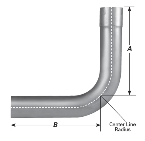 4" 90 Degree Mandrel Bend Exhaust Elbow - Diesel-Race Applications - I.D.-O.D.