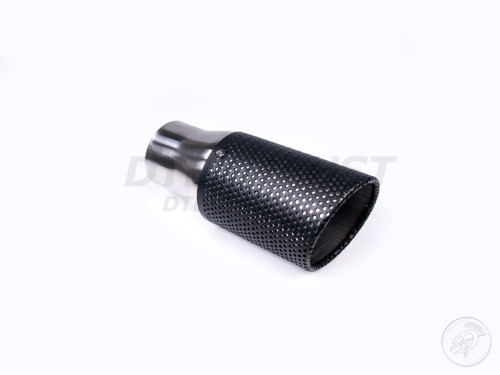 Black Powder Coat 3.75" Textured Outer Casing Tip 2.5" In 3.75" Out 9" Long