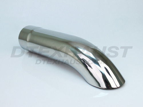 Stainless Steel Diesel Exhaust Tip Turndown  4" Inlet - 5" Outlet - 16" Long