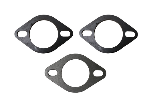 2" - 2 Bolt Universal Exhaust Flange-Gasket Kit - 2 Flanges 1 Gasket