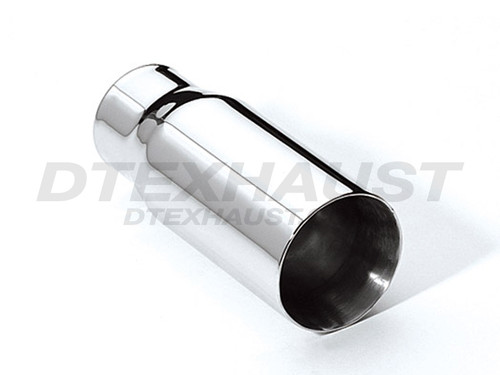 Stainless Steel Double Wall Pencil Tip 2.25" Inlet 3" Outlet 7" Long