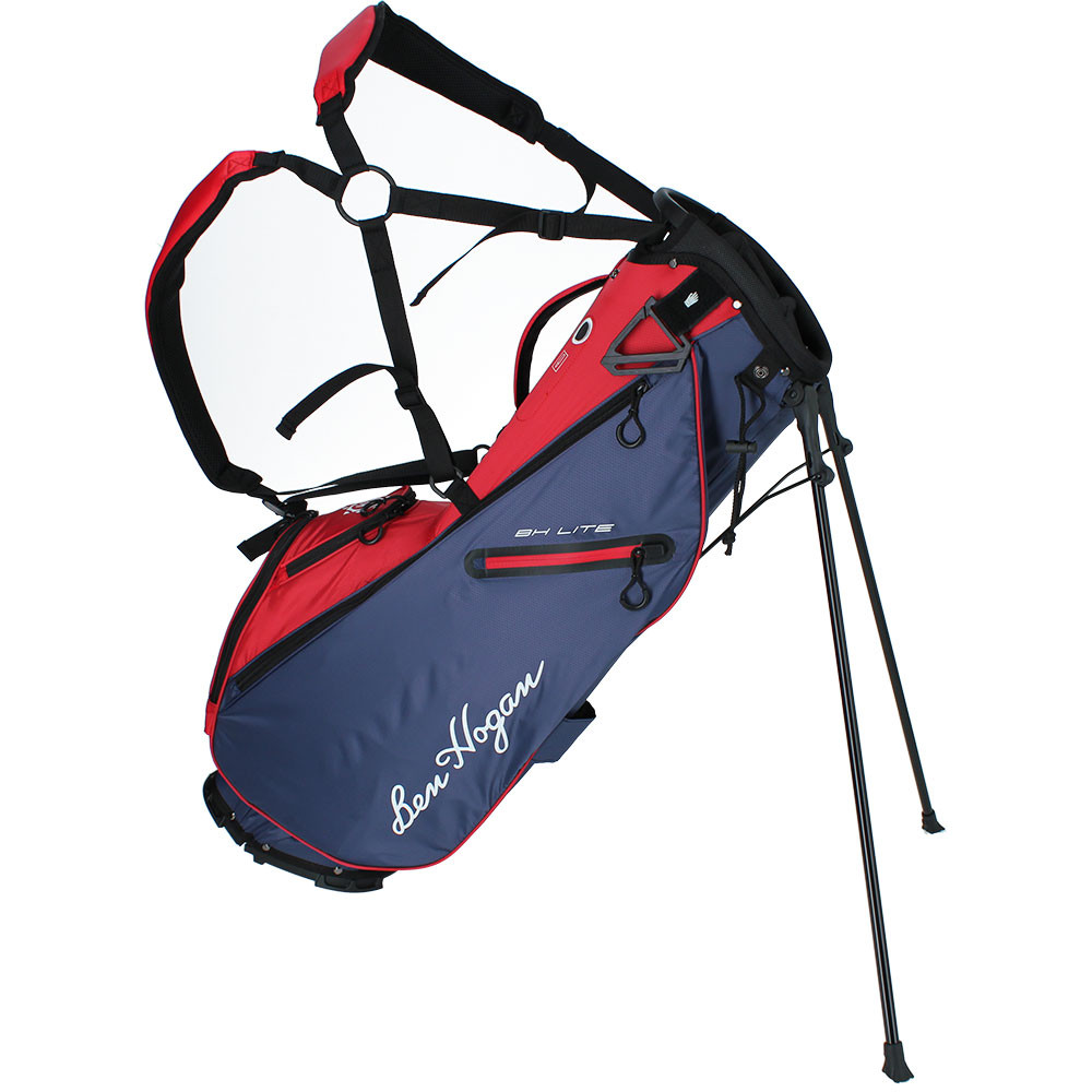３月末まで！【希少品】Ben HoganキャディバッグBH-1ネイビー/レッド BH-Lite Lightweight Stand Bag