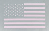 White American Flag Decal