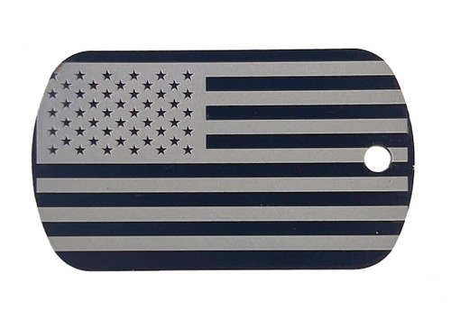 American Flag Dogtag Keychain