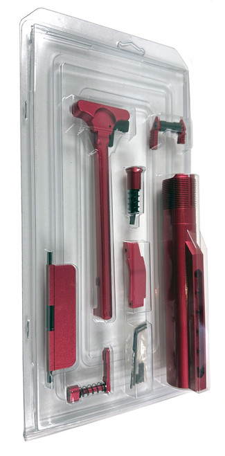 Anodized Red AR-15 Parts Kit Anodized Red AR-15 Parts Kit