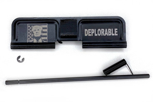 Black Alpha Tactical Deplorable Trump Engraved Dust Cover