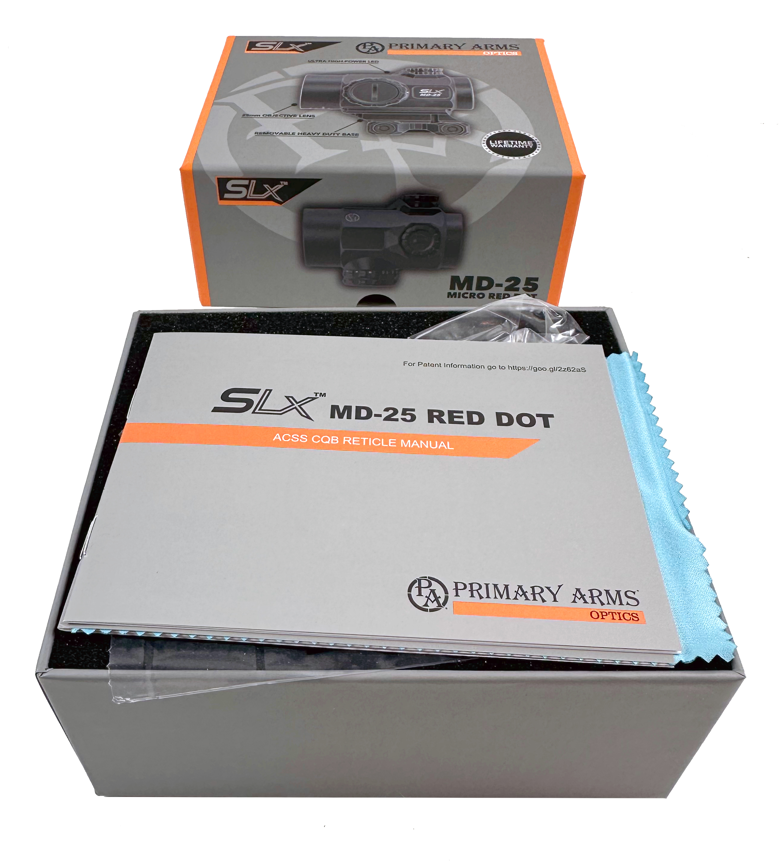 Primary Arms SLx MD-25 Rotary Knob 25mm Microdot - ACSS-CQB Red Dot