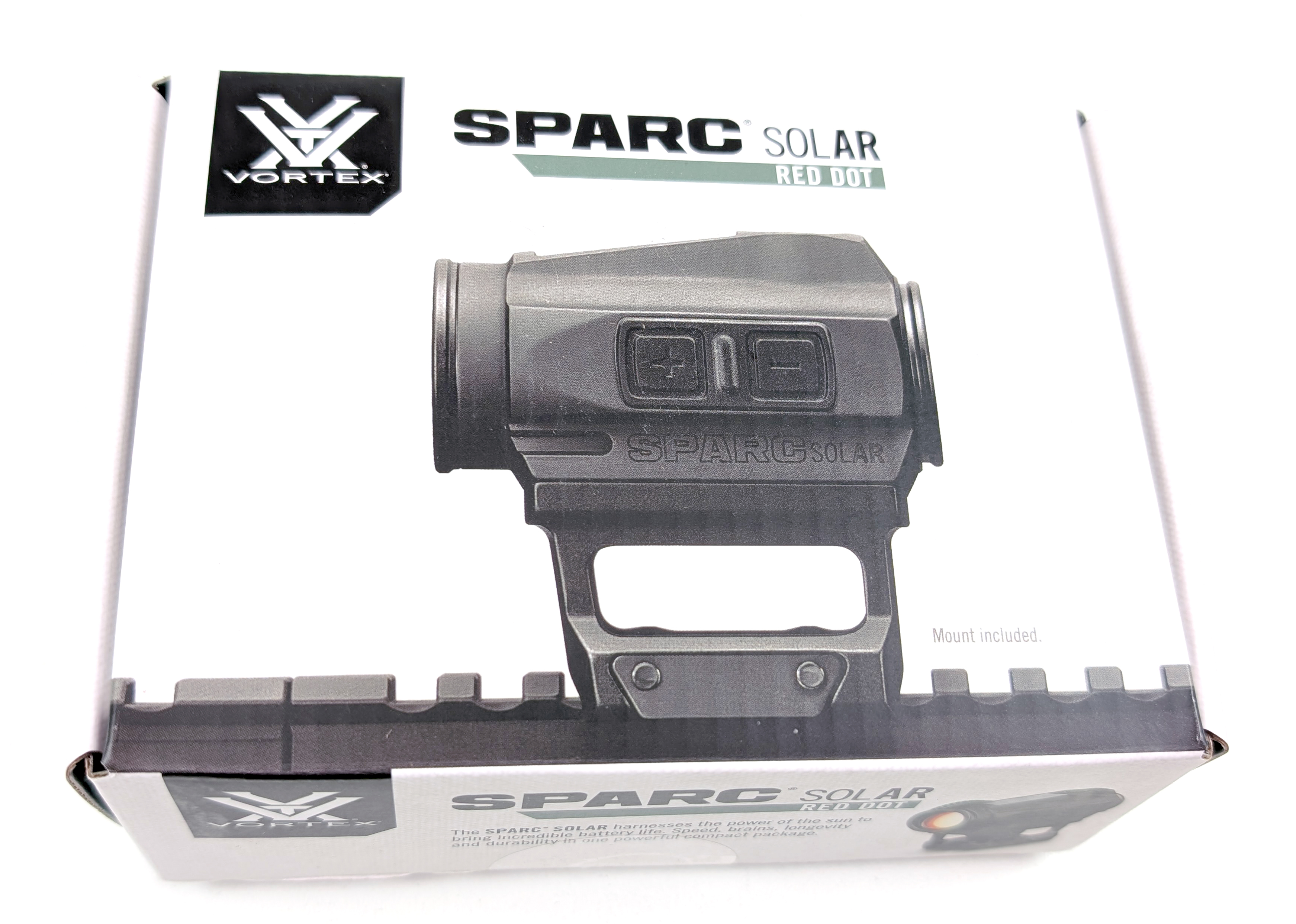 【Vortex Optics】実物  SPARC® SOLAR RED DOT vtx_rd_sparcsolar_highmount_fr