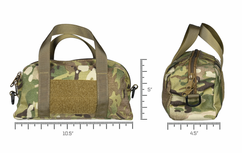 Bag dimensions are 4.5" x 5" x 10.5"