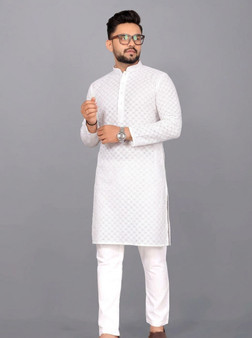 mens-cotton-embroidered-kurta-front-view