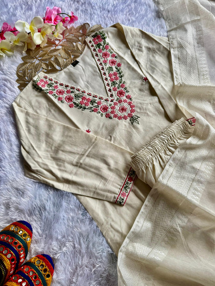 Khadi Cotton Kurti Set