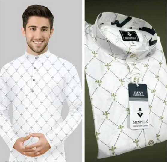 stylish-printed-cotton-kurta-men-front-view