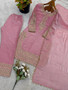Premium ethnic suit set with lace dupatta