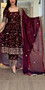 Designer party wear gown pant dupatta set with heavy embroidery sequence work