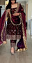 Women ethnic gown set with pant and dupatta in heavy Fandy silk fabric