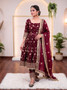 Women ethnic gown set with pant and dupatta in heavy Fandy silk fabric