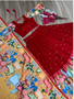 Model wearing kalamkari lehenga choli for festival and party wear