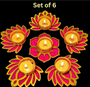 Diwali décor, tealight candle holder set, festive home decoration, wooden candle holder, wedding decoration, puja essentials, ethnic home décor, rangoli decoration, Diwali gift items.
