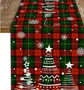 Christmas Table Runner with Holiday-Themed Design