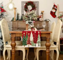 Beautiful Christmas Five Pine Tree Table Runner – Perfect for Dining and Coffee Tables