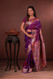 Premium Soft Silk Takshashila  Woven Design and Zari Border Paithani Saree