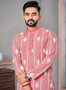 Men festival kurta available in yellow green and black colors, embroidered cotton kurta for marriage