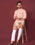 MEN COTTOM KURTA WITH CROCHET WORK | Printed Pure Cotton Ethnic Kurta for Men