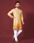 MEN COTTOM KURTA WITH CROCHET WORK | Printed Pure Cotton Ethnic Kurta for Men