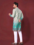 MEN COTTOM KURTA WITH CROCHET WORK | Printed Pure Cotton Ethnic Kurta for Men
