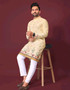 MEN COTTOM KURTA WITH CROCHET WORK | Printed Pure Cotton Ethnic Kurta for Men