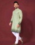 MEN COTTOM KURTA WITH CROCHET WORK | Printed Pure Cotton Ethnic Kurta for Men