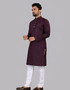 model wearing men’s rayon chikankari kurta for festive celebration