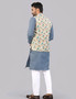 Striped cotton blend long kurta for men with premium stitching and elegant finish