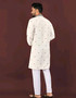 Embroidered silk kurta for men traditional wedding and party outfit
