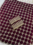 Designer Fendy Silk Maroon Color Saree with Mirror Work & Unstichhed Blouse