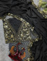 Georgette Sequence Work Saree with Banglory Silk Blouse Black Ethnic Wear