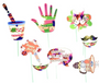 Holi festival decoration kit with multicolor party supplies