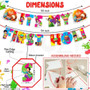 Multicolor Holi party banner and props set for kids celebration