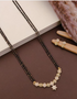 Gold plated CZ mangalsutra necklace for women