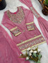 Indian kids festive wear silk palazzo set full sleeves