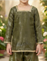 Kids ethnic kurta set with palazzo pants and dupatta for weddings