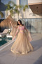 Designer lehenga choli with embroidered shrug and 4 meter flair