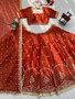 Premium bridal lehenga with thread and sequence work full flare design