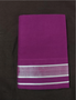 Indian men dhoti set with elegant border in magenta color
