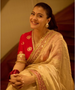 chiku-red-tissue-silk-net-saree-front-view