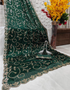 Designer satin silk saree with beautiful embroidered border