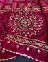 Vichitra silk saree with Khadi Bandej and rich pallu for festive wear