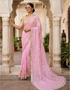 Rajputi Darbaari inspired georgette saree for festivals and weddings